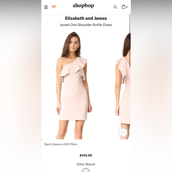 One shoulder ruffle cocktail dress - Picture 2 of 7